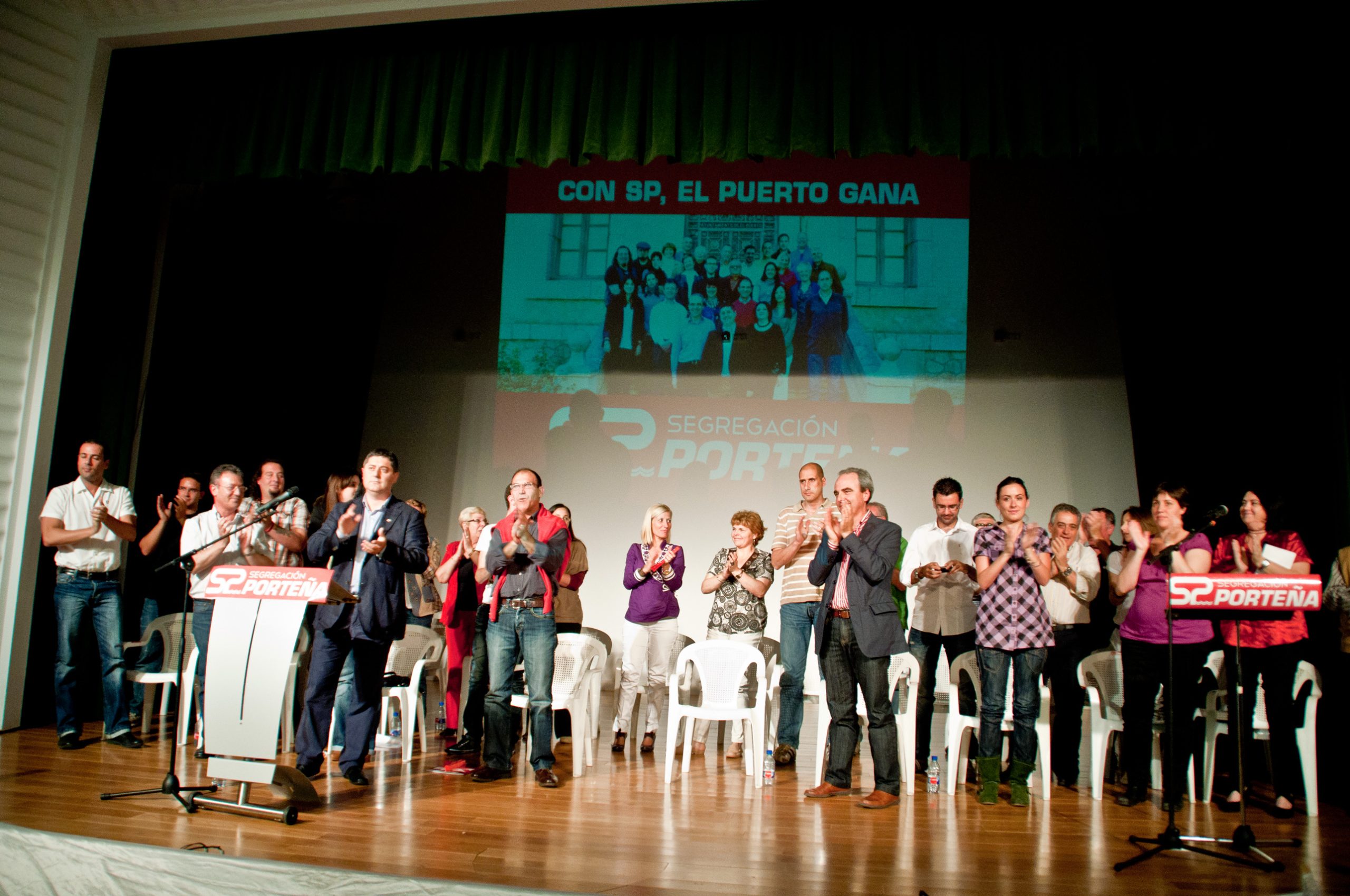 Candidatura en mitín de campaña (Teatro de Begoña)