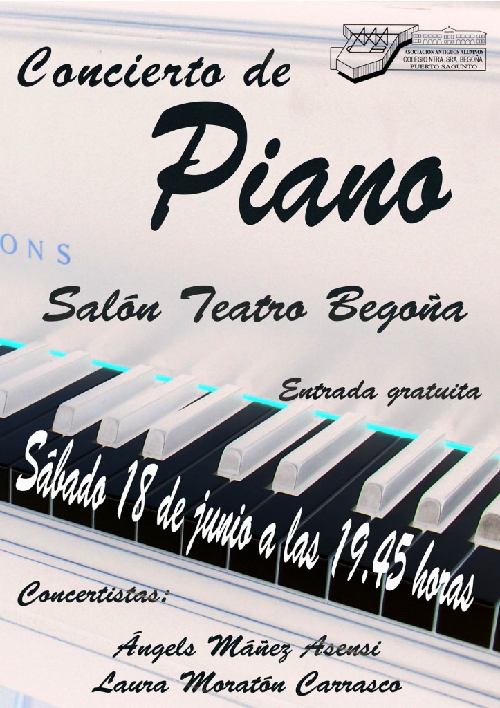 Cartel Concierto Piano Salon Teatro Begoña El Puerto 19 Junio 2011