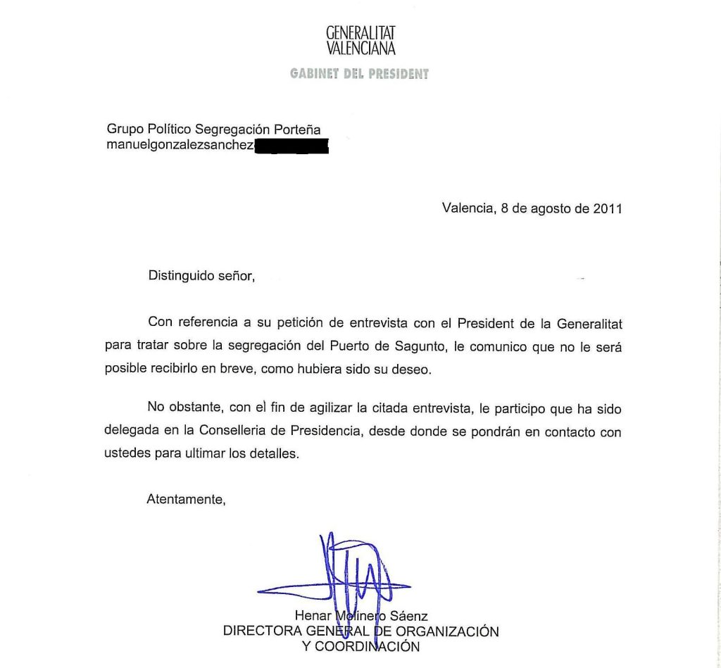 La entrevista concedida, que nunca se celebró. Esperemos que al President "se le refresque la memoria"