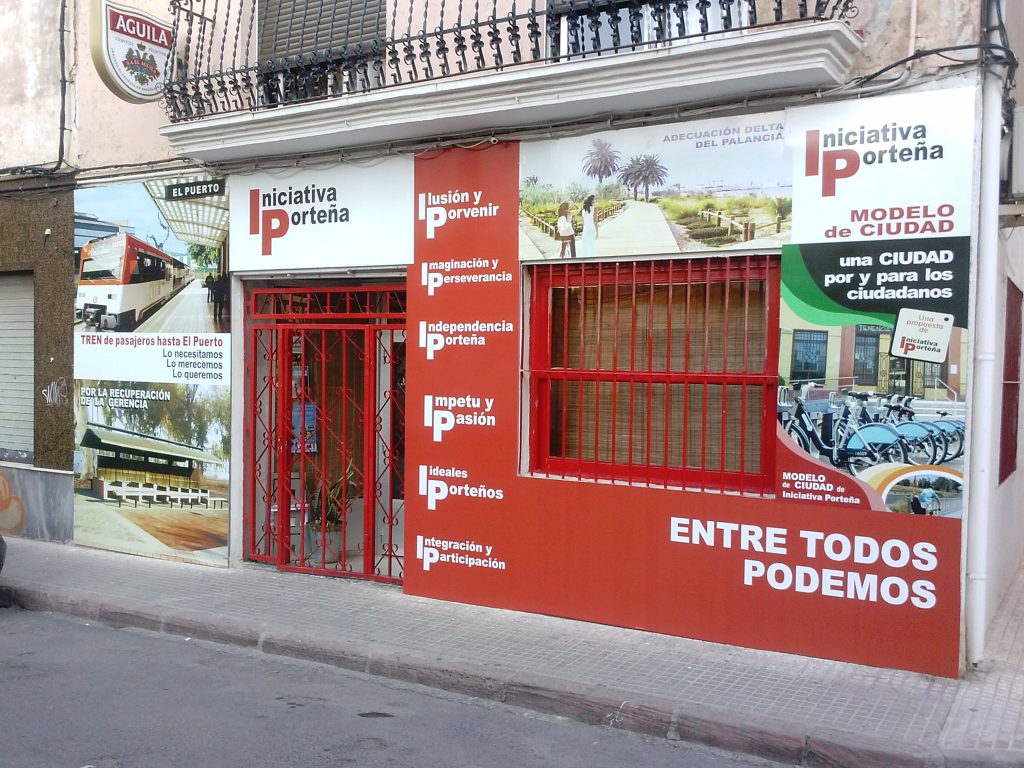 Imagen que presenta la nueva fachada de la sede de Iniciativa Porteña