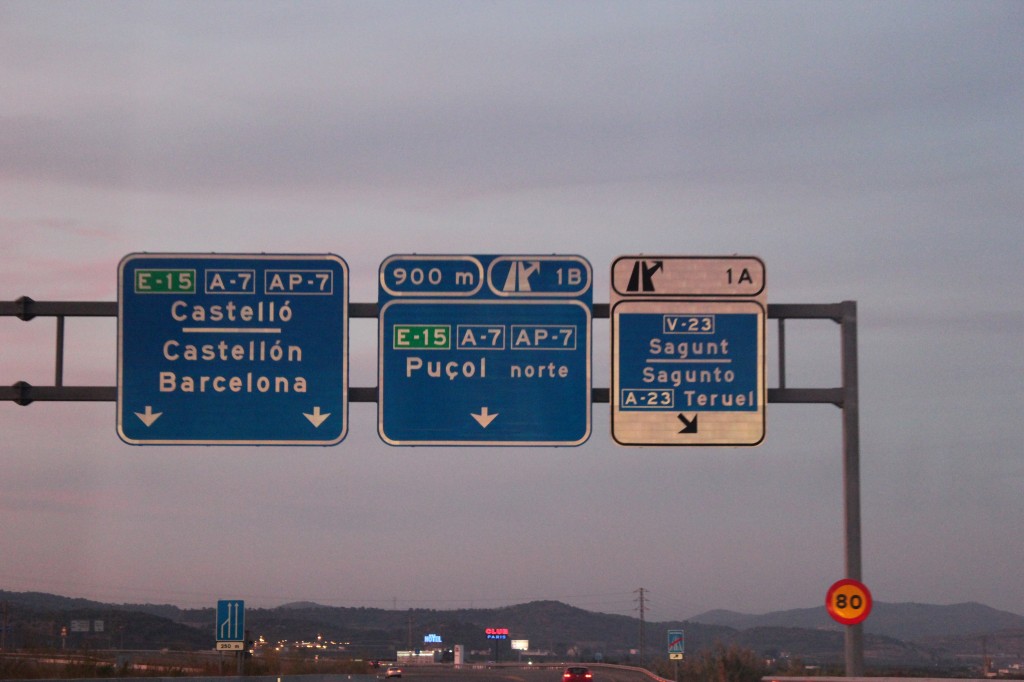 Entrada a El Puerto por la carretera de "la cuarta planta"