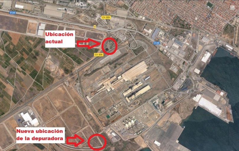 Mapa ubicación depuradora