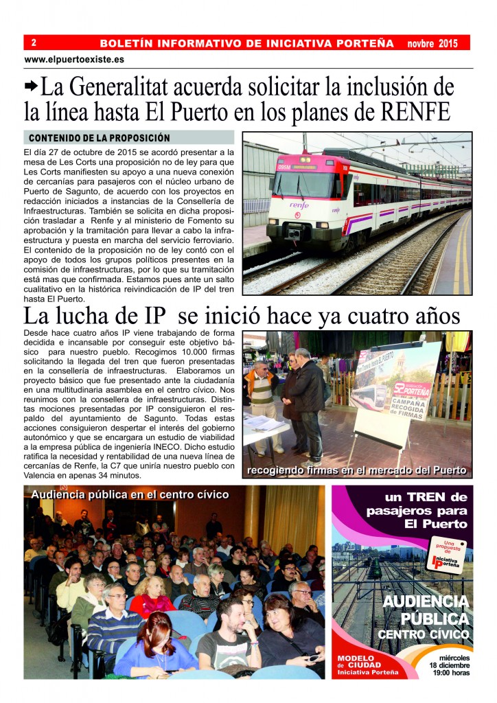 reverso boletín tren