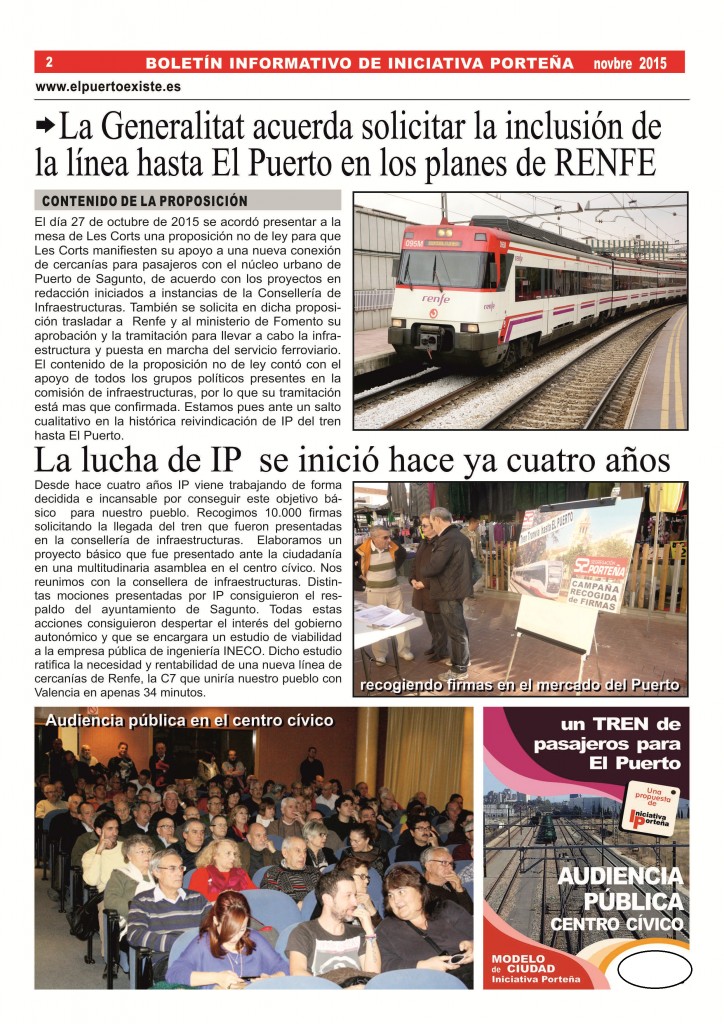 reverso boletín tren