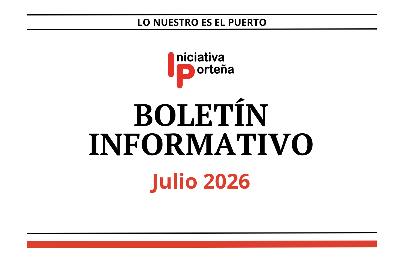 Boletín Informativo: Julio 2026